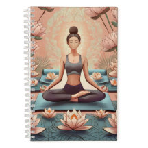 Meditation mellan Lotus Flowers Journal