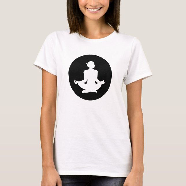 Meditation Monochrome T Shirt (Framsida)
