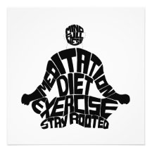 Meditation-Motivation-väggkonst