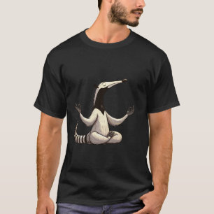 Meditation Myrpigg Yoga Pose Avslappnande Djur T Shirt