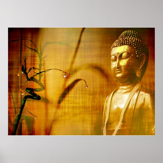 Meditation och bambu poster (Framsidan)