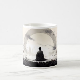 Meditation och fred kaffemugg