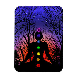 Meditation och Träd på en stjärnkväll på Magnet