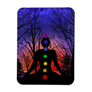 Meditation och Träd på en stjärnkväll på Magnet