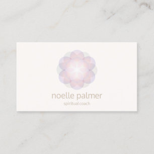 Meditation och Yoga Teacher Flower of Life Mandala Visitkort