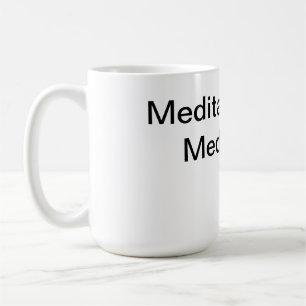 Meditation över medicin kaffemugg