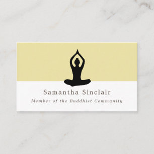 Meditation Pose, buddhism, buddistisk Visitkort
