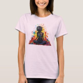 Meditation Pose Women Art Lotus Pose Meditation T Shirt