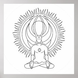 Meditation. Poster