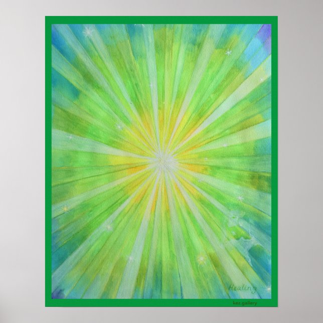 MEDITATION POSTER "HJÄLP" FREDLIG KONTEMPLATION (Framsidan)