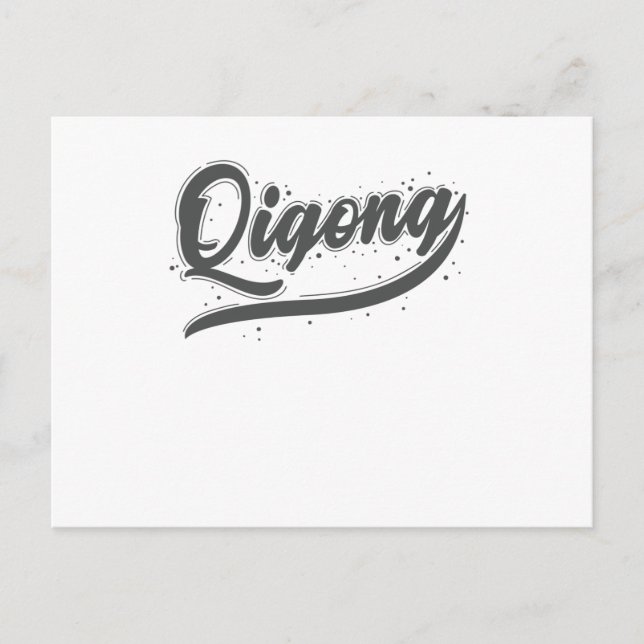 Meditation Qigong från Kina Vykort (Framsida)