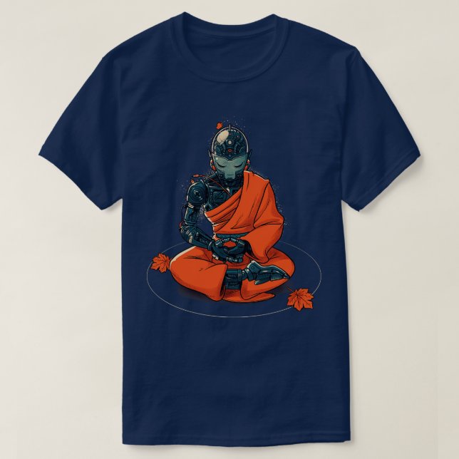 Meditation Robot Munk av Tobe Fonseca T Shirt (Design framsida)