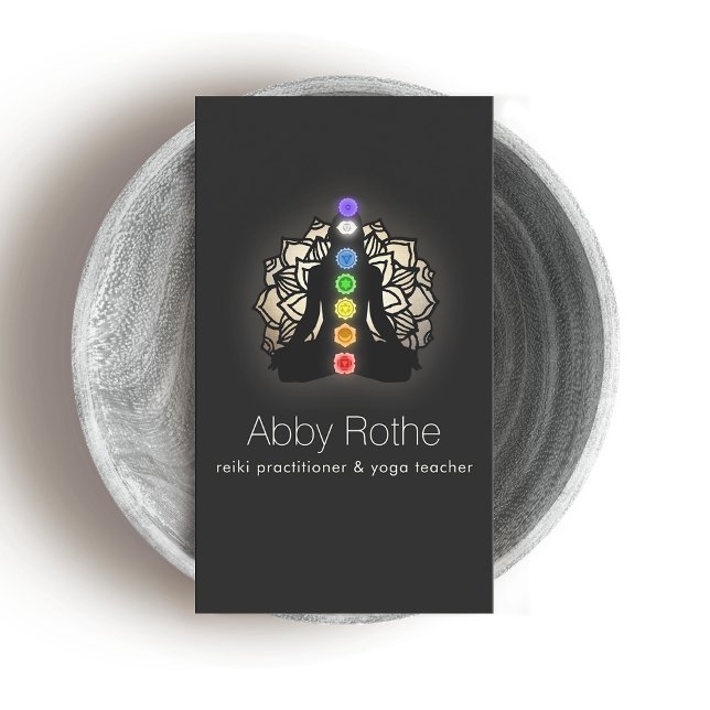 Meditation Teacher & Reiki Practiker Visitkort (Skapare uppladdad)