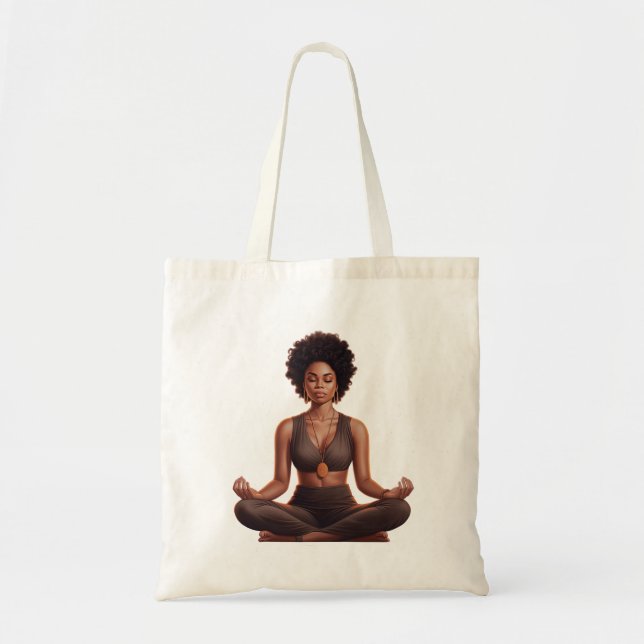 Meditation Tote Bag Tygkasse (Framsidan)