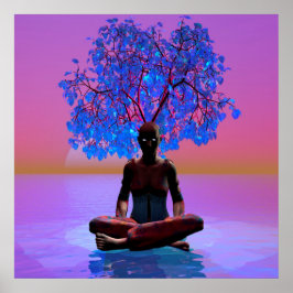 Meditation Träd Poster