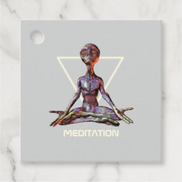 Meditation. Utlänning i stillastående skick Gåvor Etiketter