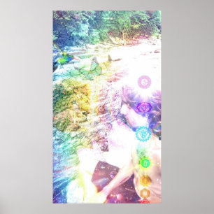 Meditation-utskrift, Poster Pappert (projektionsyt