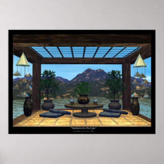 Meditation vid Sjö Poster
