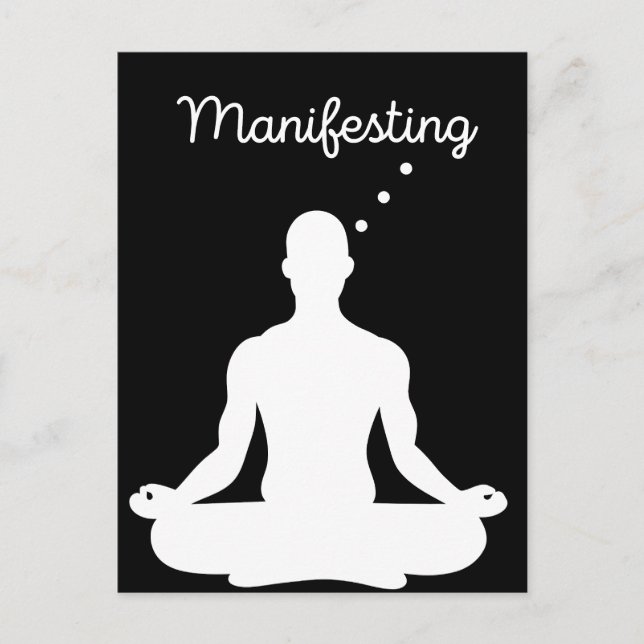 Meditation Visual för Positive Vibes a Vykort (Framsida)