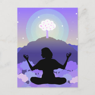 Meditation Vykort