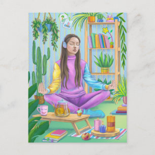 Meditation Vykort