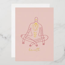 Meditation yoga andedräkt och slappna av