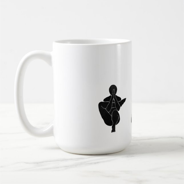 Meditation, yoga, Attityd Kaffemugg (Vänster)