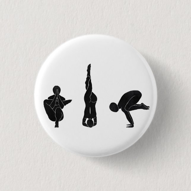 Meditation, yoga, Attityd Knapp (Framsida)