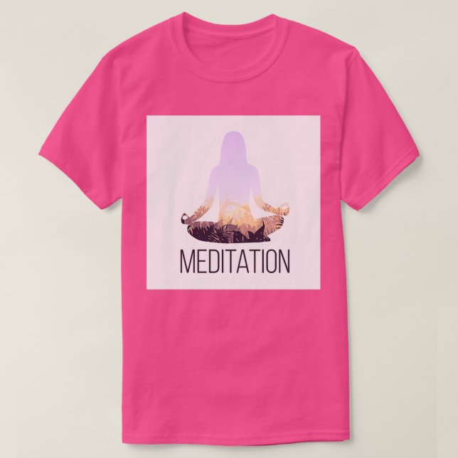 Meditation Yoga för fred T Shirt (Design framsida)