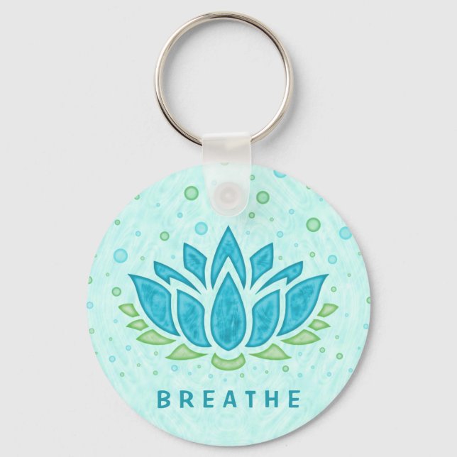 Meditation Yoga Lotus Flower Zen | Textmall Nyckelring (Framsida)