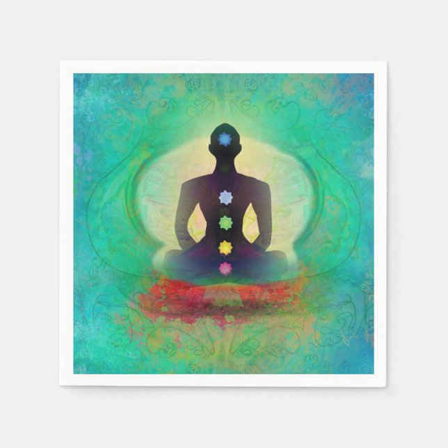 Meditation Yoga Napkin Pappersservett (Framsidan)
