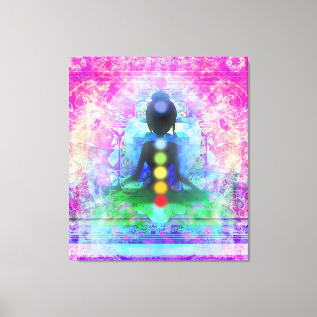 Meditation Yoga Premium Wrapped Canvas (Framsida)