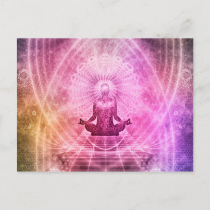 Meditation Yoga Stil Vykort