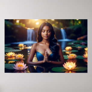 MEDITATION - YOGA - VÄLBEFINNANDE - CARPE DIEM POSTER