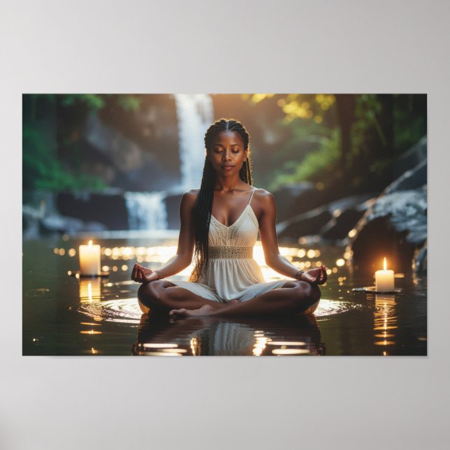 MEDITATION - YOGA - VÄLBEFINNANDE - CARPE DIEM POSTER (Framsidan)