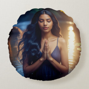 MEDITATION - YOGA - VÄLBEFINNANDE - CARPE DIEM RUND KUDDE
