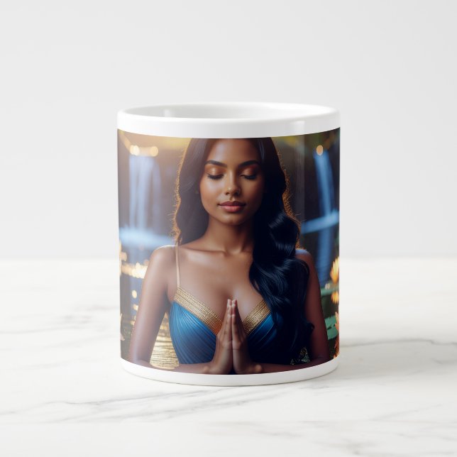 MEDITATION - YOGA - WELLNESS - CARPE DIEM JUMBO MUGG (Framsidan)