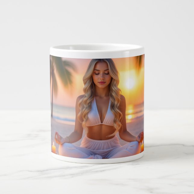 MEDITATION - YOGA - WELLNESS - CARPE DIEM JUMBO MUGG (Framsidan)