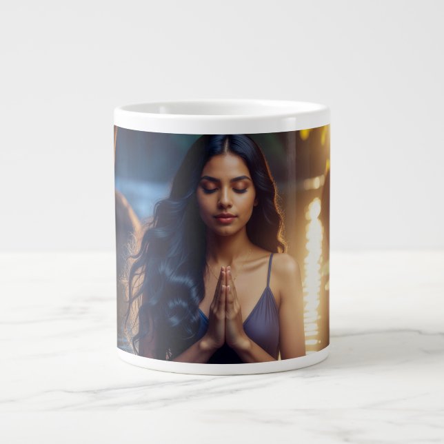 MEDITATION - YOGA - WELLNESS - CARPE DIEM JUMBO MUGG (Framsidan)