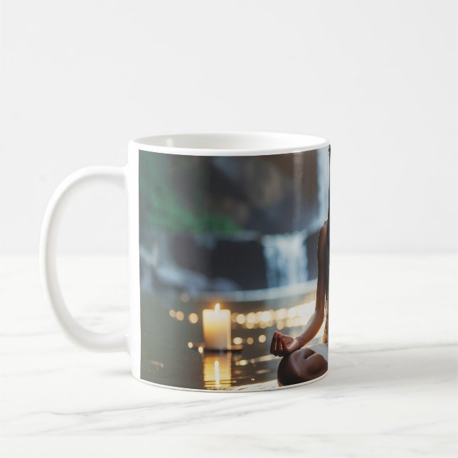 MEDITATION - YOGA - WELLNESS - CARPE DIEM Mug Kaffemugg (Vänster)