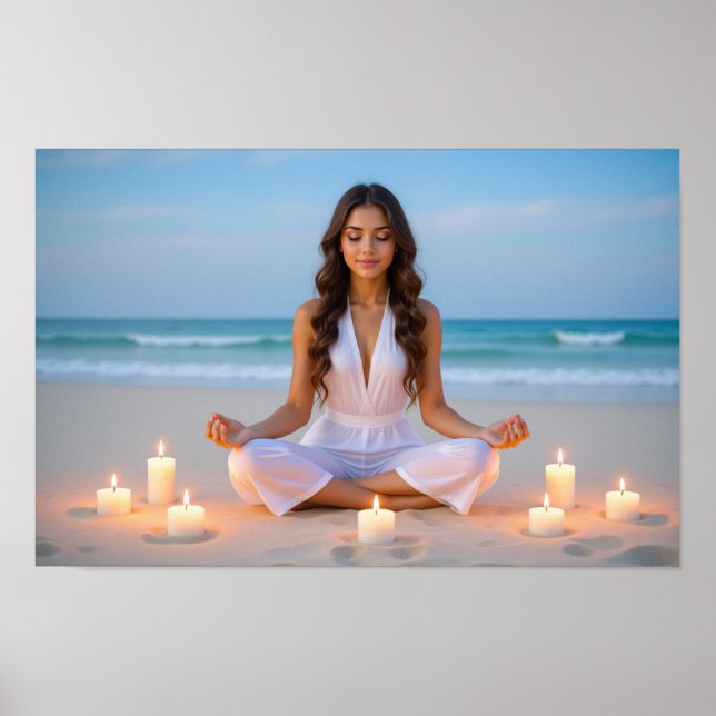 MEDITATION - YOGA - WELLNESS - CARPE DIEM POSTER (Framsidan)