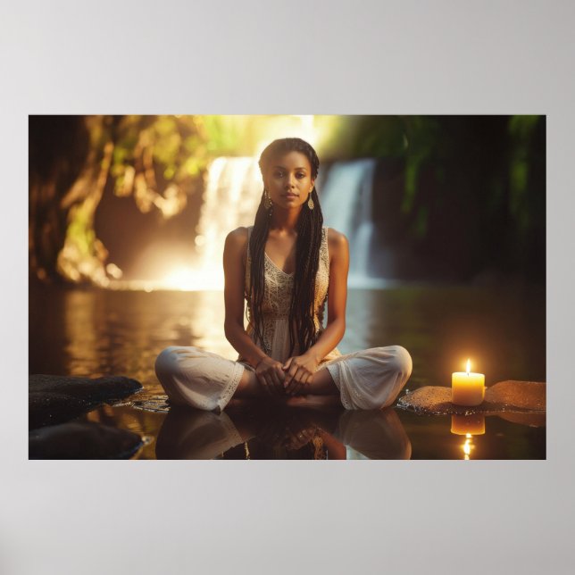 MEDITATION - YOGA - WELLNESS - CARPE DIEM POSTER (Framsidan)