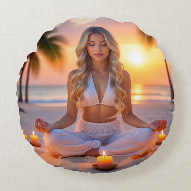 MEDITATION - YOGA - WELLNESS - CARPE DIEM RUND KUDDE (Framsidan)