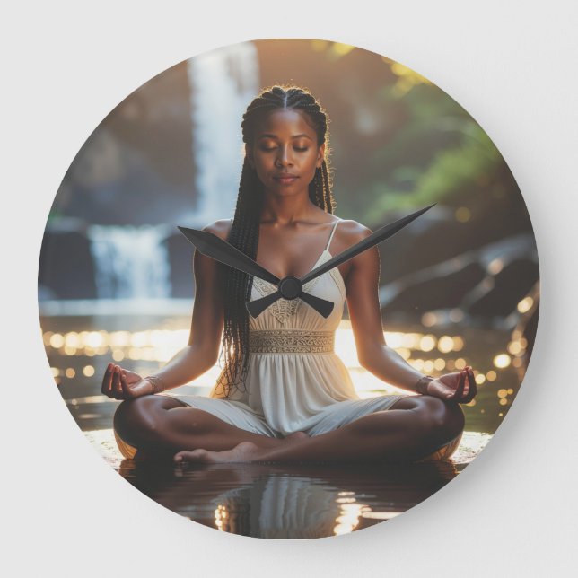 MEDITATION - YOGA - WELLNESS - CARPE DIEM STOR KLOCKA (Framsida)