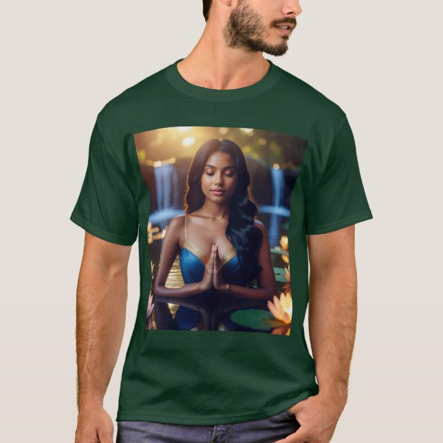 MEDITATION - YOGA - WELLNESS - CARPE DIEM T SHIRT (Framsida)