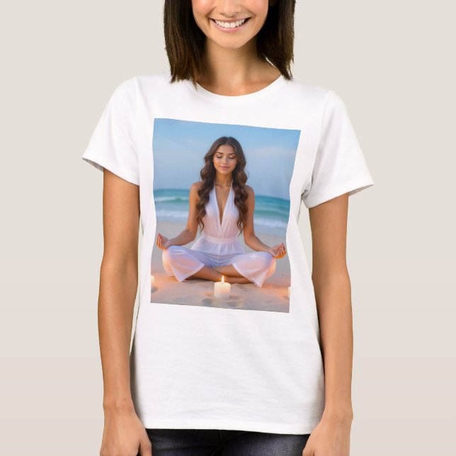 MEDITATION - YOGA - WELLNESS - CARPE DIEM T SHIRT (Framsida)