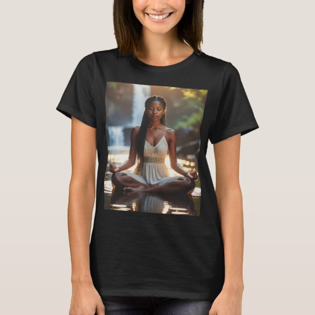 MEDITATION - YOGA - WELLNESS - CARPE DIEM T SHIRT (Framsida)