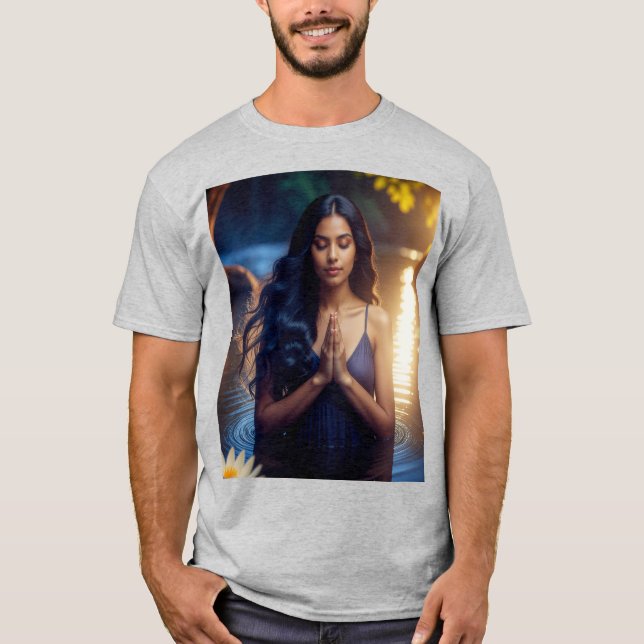 MEDITATION - YOGA - WELLNESS - CARPE DIEM T SHIRT (Framsida)