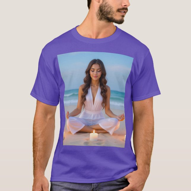 MEDITATION - YOGA - WELLNESS - CARPE DIEM T SHIRT (Framsida)