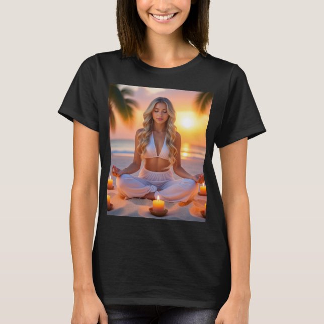MEDITATION - YOGA - WELLNESS - CARPE DIEM T SHIRT (Framsida)